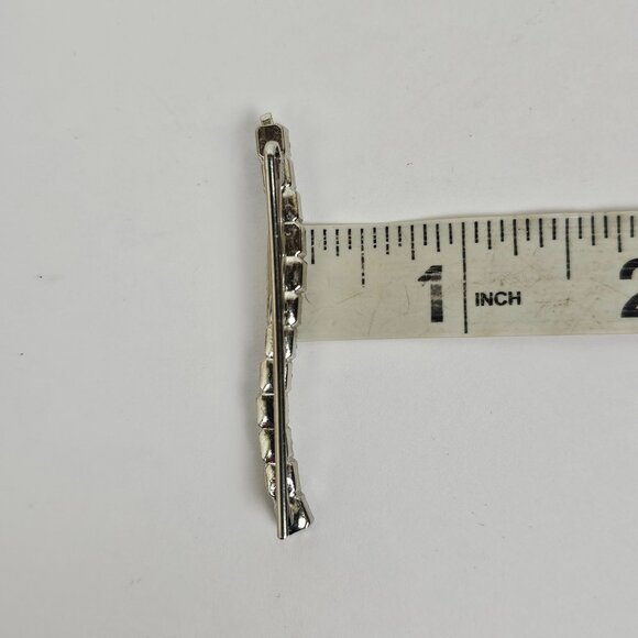 Vintage Crystal Rhinestone Aurora Borealis AB Hair Clip Bobby Pin Retro Wavy - Picture 8 of 10